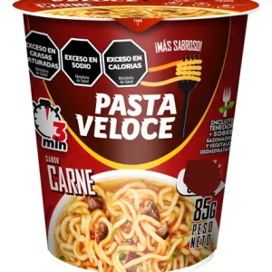 Sopa instantanea veloce 85 grs vaso carne